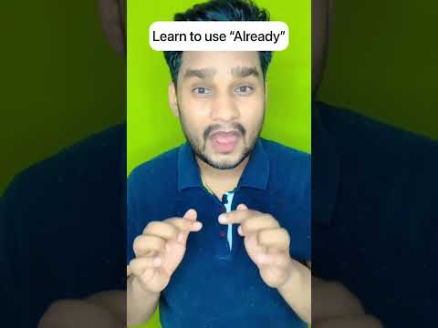 Learn to use ‘Already’ in English #learnenglish #grammar #ssc #ssccgl # ...