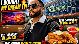 I FINALLY BOUGHT MY DREAM TV! 😭📺 | Best Catfish & Daiquiri in Dallas, TX! 🐟🍹