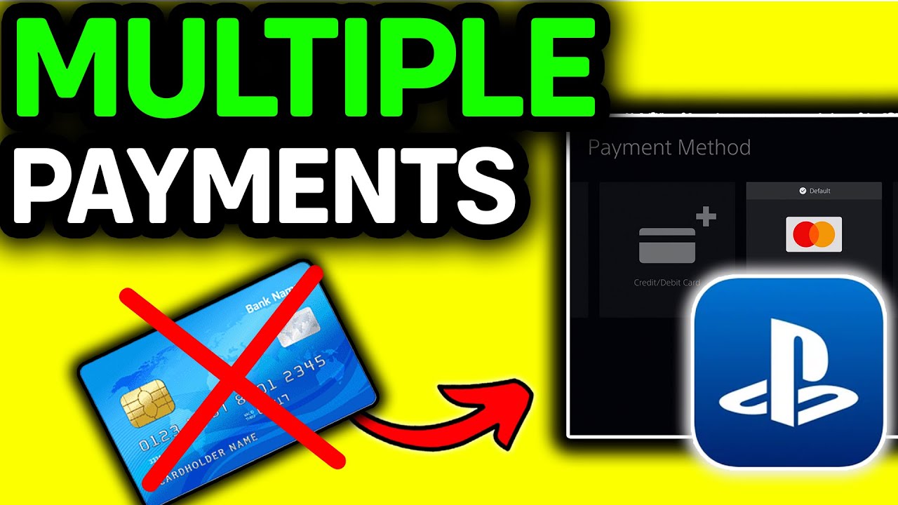 How To Use Multiple Payment Methods On PS5 - Full Guide - YouTube