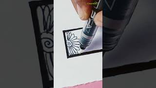 ✨“One letter, countless patterns, endless creativity💜” #viral #InitialArt #MandalaDrawing #YTShorts✨