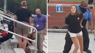 Woman Tased Arrested After Not Wearing Mask At Football Game In Logan Ohio Abc7