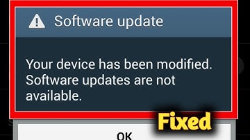 Software Update Your Device has Been Modified Software Update Are Not Available Problem Solved