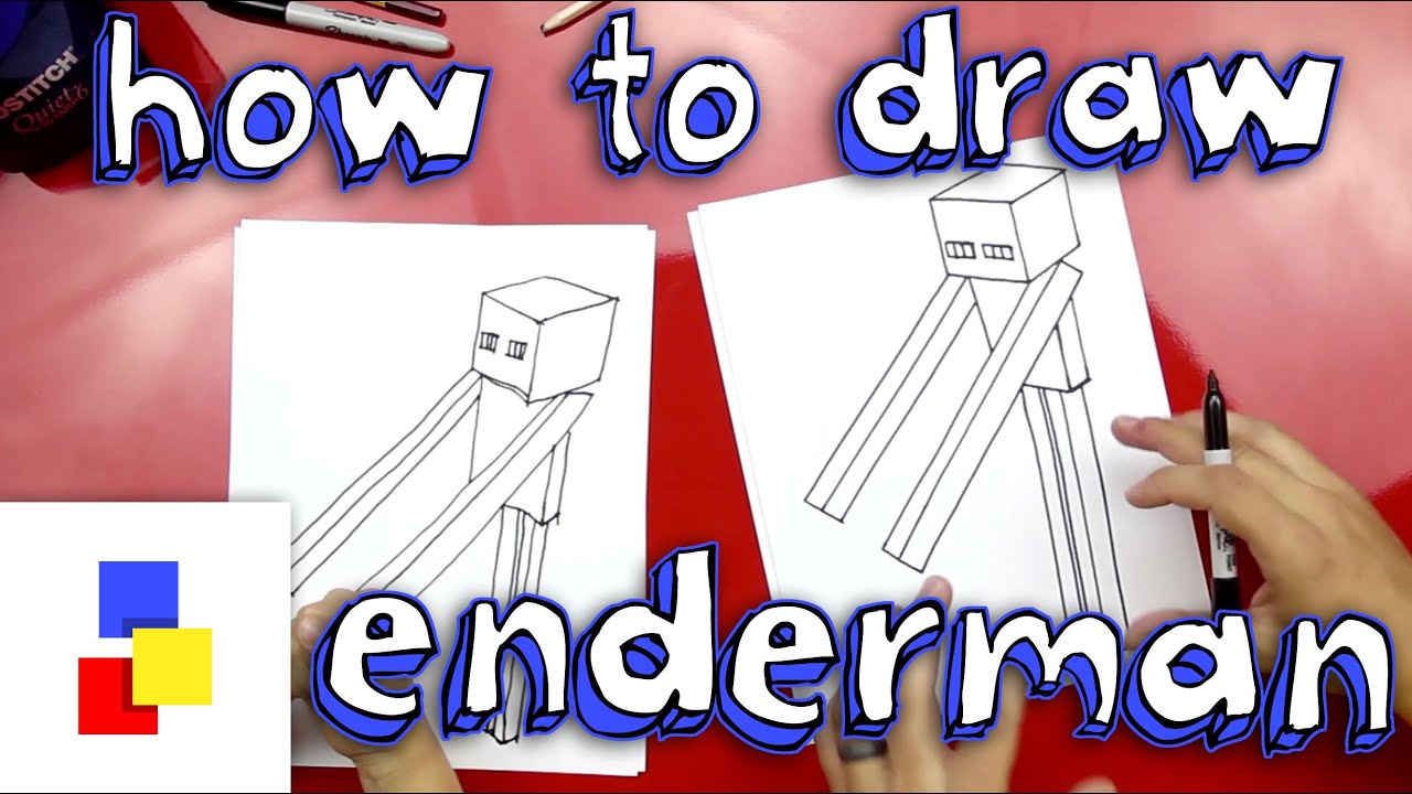 How To Draw Enderman - YouTube