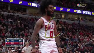 Coby White THROWS it down and Doug McDermott almost gets decapitated in the process #BullsCulture 😳 Details