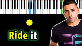 Video thumbnail of "Jay Sean - Ride it | Piano_Tutorial | Разбор | КАРАОКЕ | НОТЫ + MIDI"