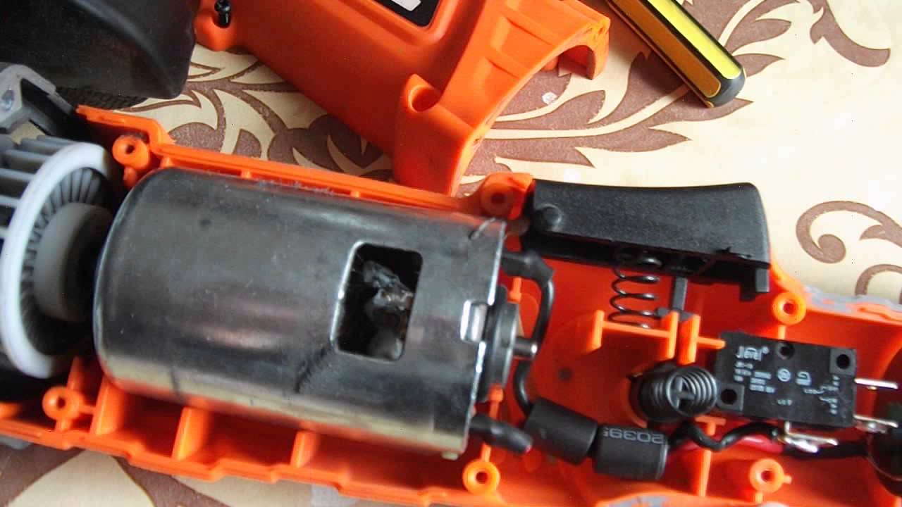 Ремонт аккумуляторной болгарки ЭНКОР 1825 и что там внутри - YouTube