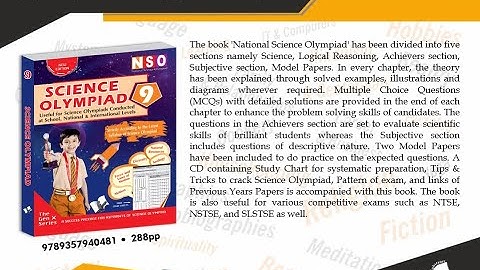 National Science Olympiad - Class 9 (With OMR Sheets)