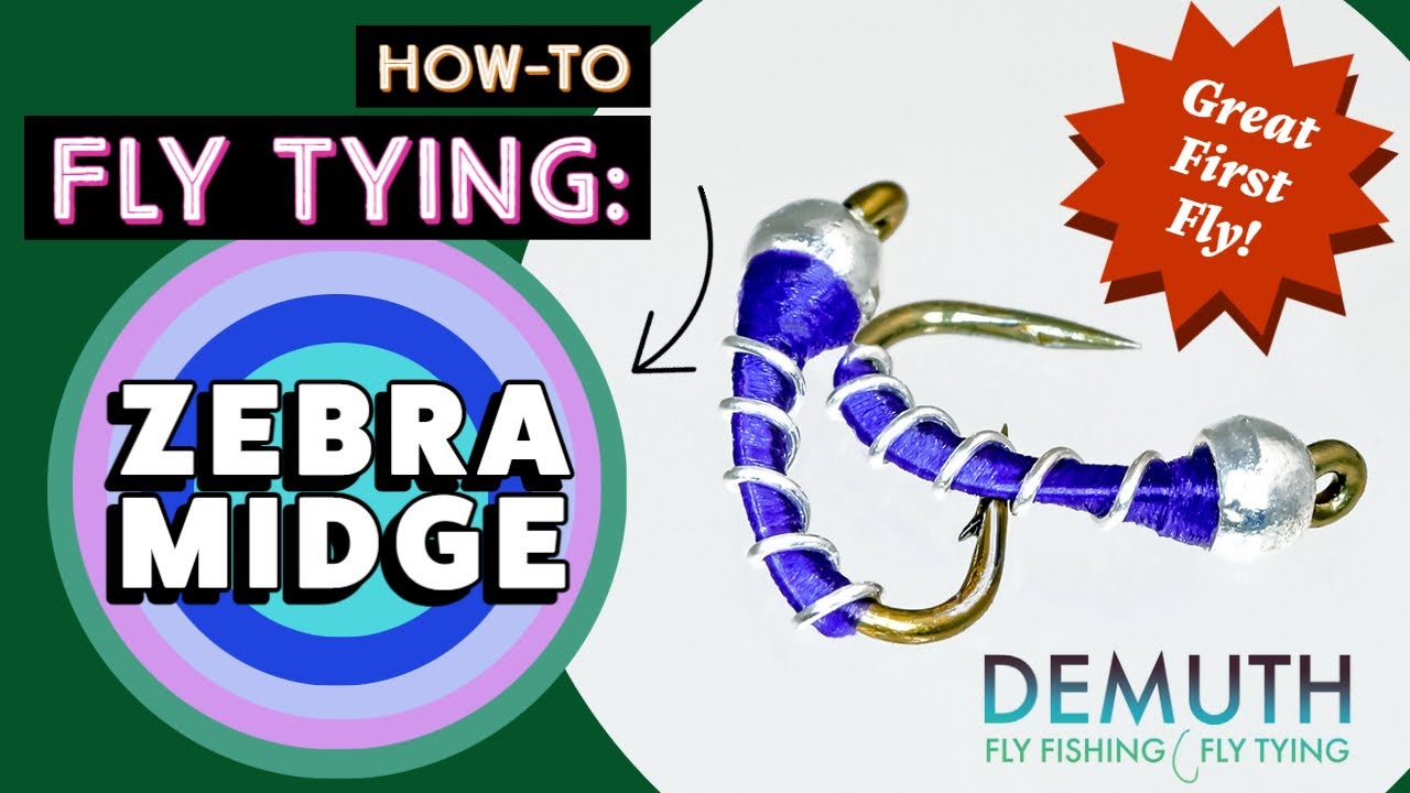 How To Fly Tying: Zebra Midge - YouTube