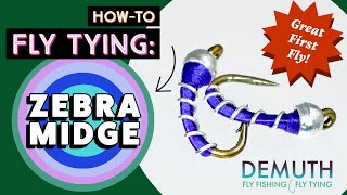 How To Fly Tying:  Zebra Midge