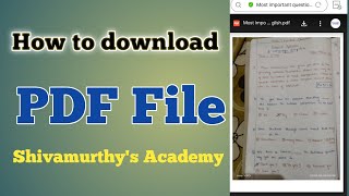 How to download PDF File from description box#pdf#file#2022#download#mobile