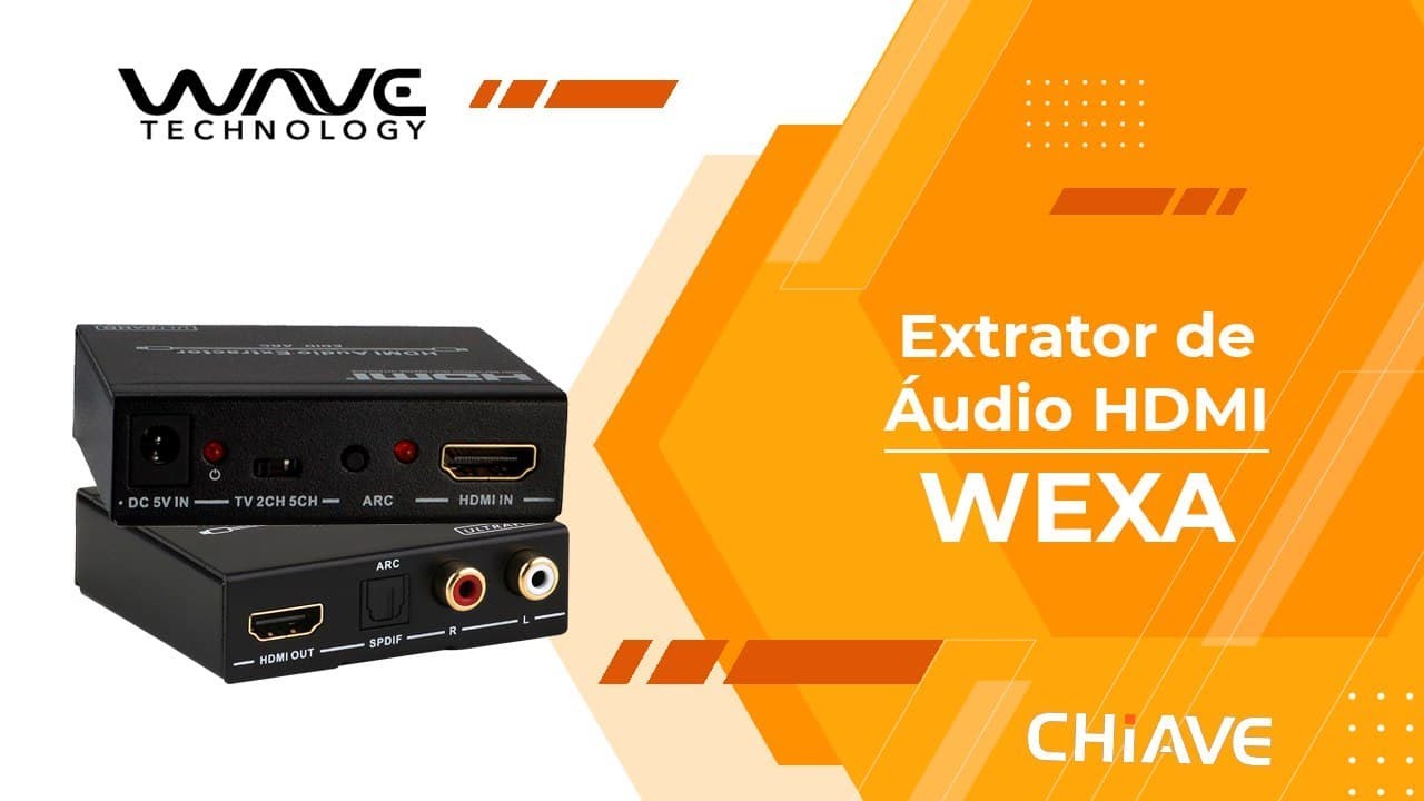 WEXA - Extrator de áudio HDMI WaveOne