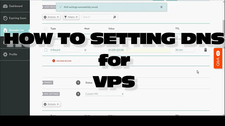 How to Setup DNS for VPS - VPS tutorial