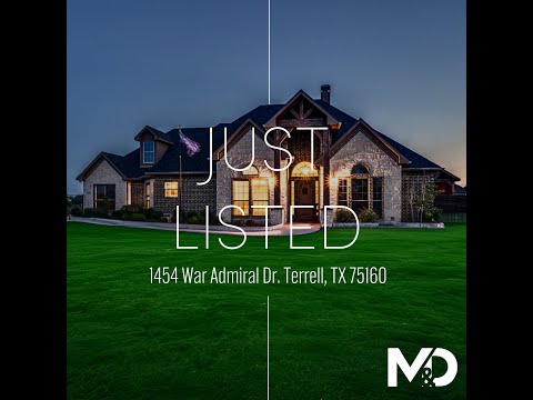 1454 War Admiral Drive, Terrell, TX home video tour