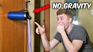 NO GRAVITY WATER BOTTLE FLIPS! ( Unspillable Cup Trick Shots )