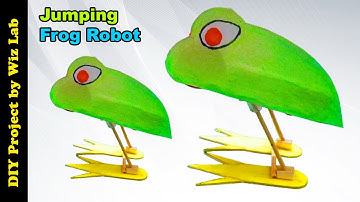 DIY Robotic Toy Experiment | How to make a Jumping Robot with DC Gear Motor | DIY Project by Wiz Lab
