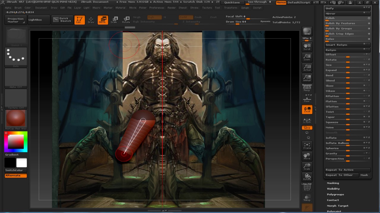 set up image plane zbrush