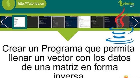 arrays – java (llenar vector con matriz forma inversa)