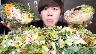 健康になりたくてサラダを1万円分食べたら量が多すぎてやばい【モッパン】