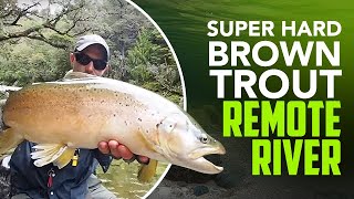 Most Difficult Brown Trout Fishing Spot Off Grid (Part 1)