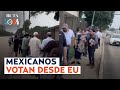 Fiesta democrática en EU | Mexicanos hacen fila para votar en embajada de Houston