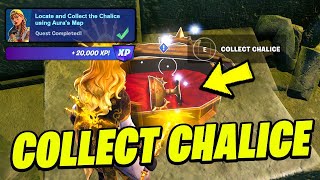 How to EASILY Locate the Chalice using Auras Map & Collect the Chalice - Fortnite Quest
