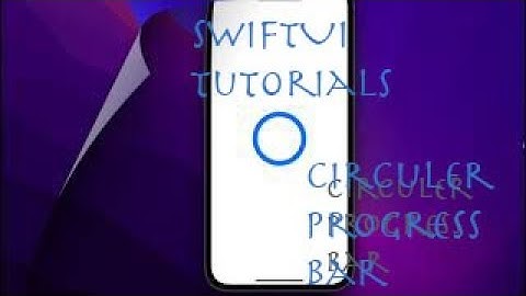 SwiftUI Tutorial Circuler Progress Bar Animation