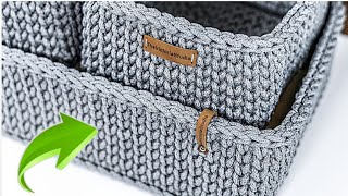 Crochet Basket 🧺 Handmade Crochet Basket || Crochet Pattern Basket: Ladyloops