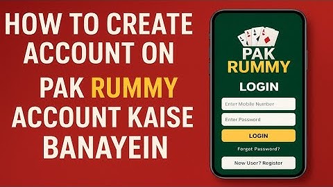 How To Create Account On PAK RUMMY | PAK RUMMY Account Kaise Banayein