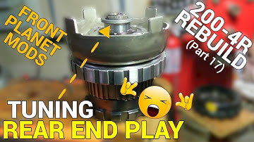 200-4r Rebuild (part 17) – Tuning Rear End Play and Front Planet Mods ▶ Learn the Tricks!!🤠