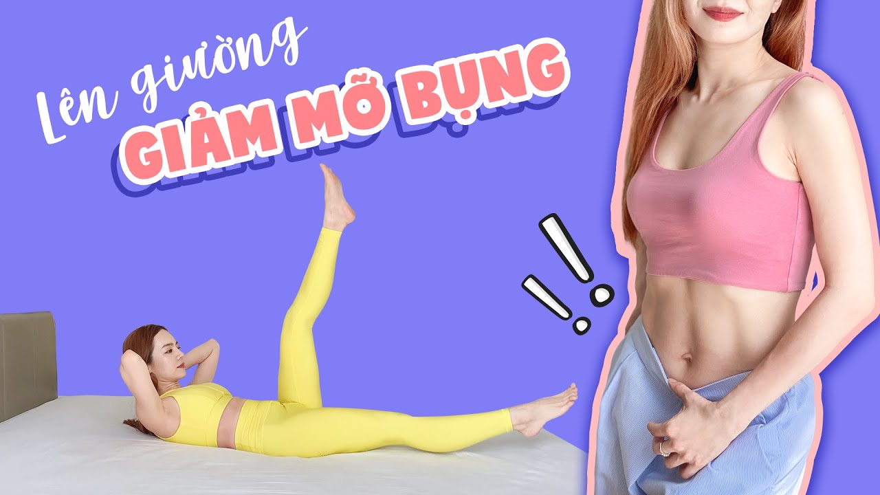 6 động tác GIẢM MỠ BỤNG hiệu quả mà không cần rời giường | Phiên bản ...