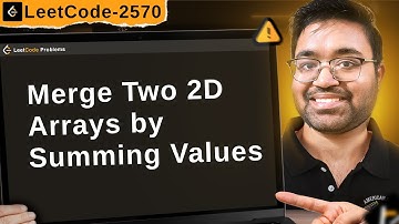 2570. Merge Two 2D Arrays by Summing Values | leetcode daily challenge | faang | shashcode