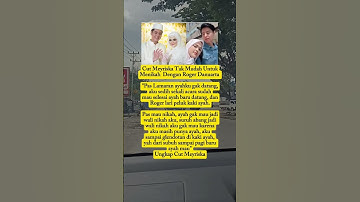 Thumbnail of Cut Meyriska Tak Mudah Untuk Menikah  Dengan Roger #cutmeyriska #rogerdanuarta #pernikahan #artist