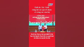 Tỉnh ủy Tây Ninh công bố các quyết định về công tác cán bộ