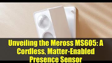 Unveiling the Meross MS605: A Cordless, Matter-Enabled Presence Sensor