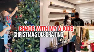 Christmas Cleaning & Decorating With 6 Kids… The REAL Version 😂🎄