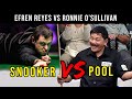 Efren Reyes VS Ronnie O'Sullivan, Snooker VS Pool