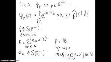 Non linear dispersive equations - 37 Pseudodiff. operators
