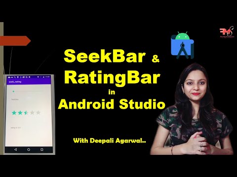 #14 Implement SeekBar & RatingBar in Android App | Android Studio | Android Development Tutorial