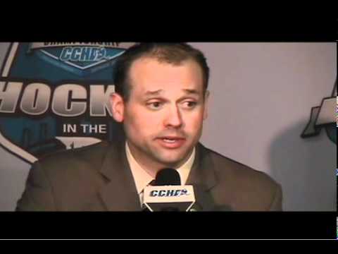 Press Conference after WMU beats Michigan, 5 - 2 in 2011 CCHA Semifinal Game Two