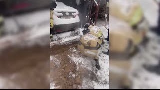 Снегопад стал причиной ряда происшествий в Шымкенте