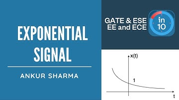 Exponential Signal l GATE & ESE I Signals & System by Ankur Sharma Sir