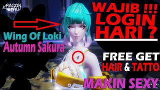 Get Free Hair and Tatto Autumn Sakura Dragon Raja #Giveaway