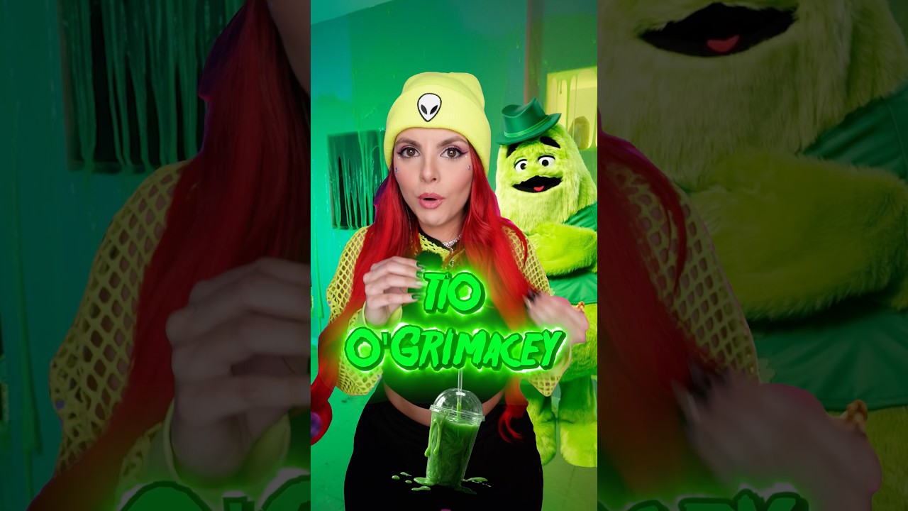 NUNCA pruebes un GRIMACE SHAKE VERDE a las 3 AM!!😰🟢☠️ #grimaceshake #terror #mcdonalds #grimace