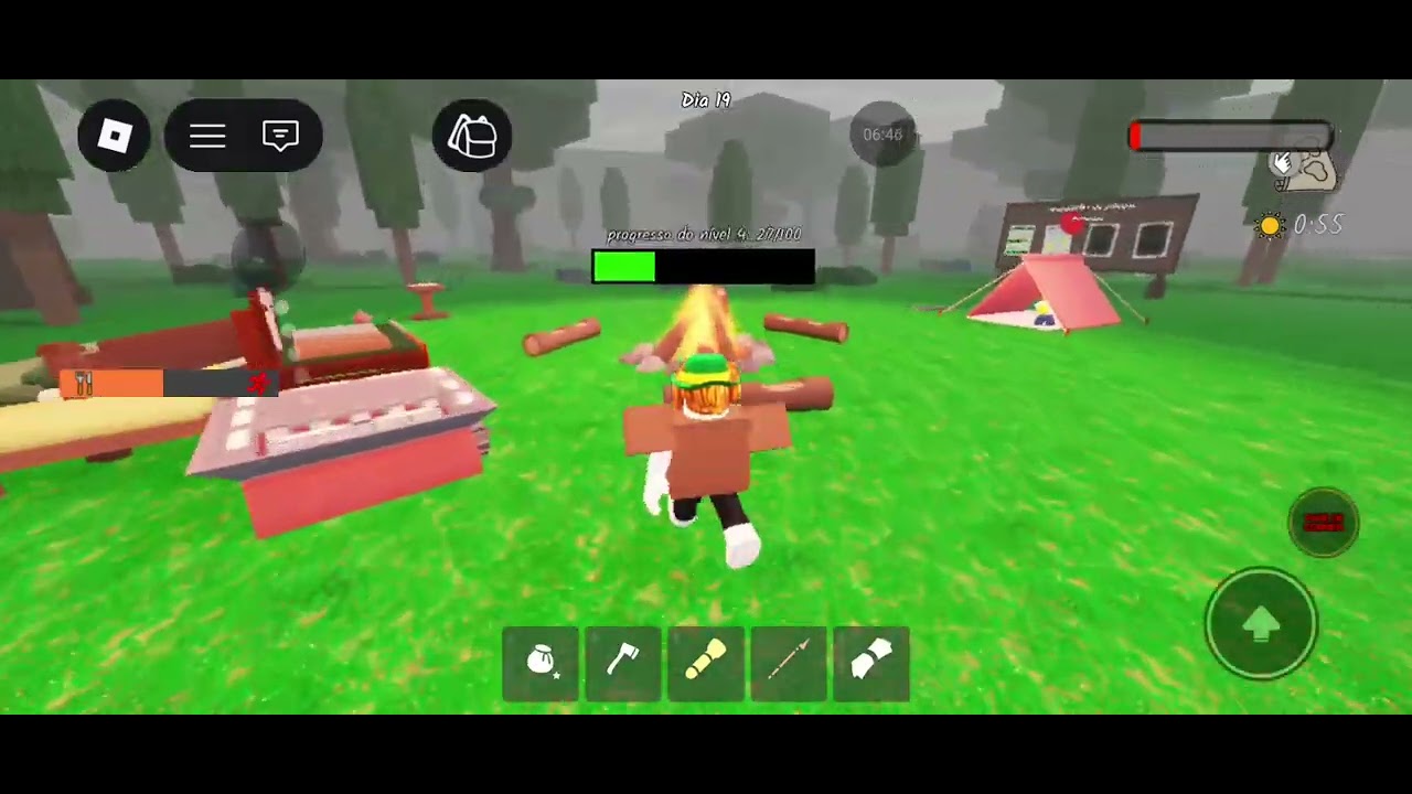 Sofrendo no 99 noites na floresta 