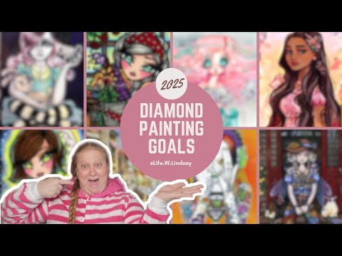 ☆My 2025 Diamond Painting Goals☆ goals for my social media and some ...