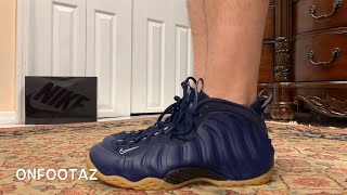 navy and gum foamposites