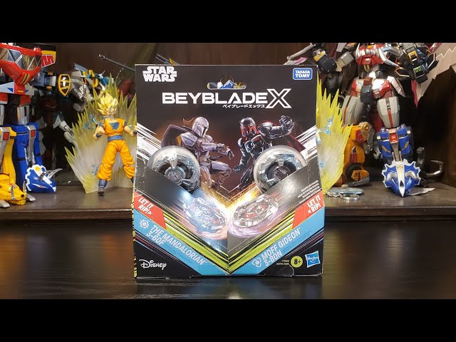 Pack Beyblade X X Star Wars – The Mandalorian Vs Moff Gideon – 2 Tops Con Lanzadores, Piezas De Metal Y Sistema De Aceleración X