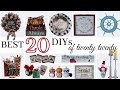 👍 BEST 20 DIYS OF 2020 | AWESOME DOLLAR TREE FARMHOUSE DIY DECOR | HIGH END DOLLAR TREE DIYS