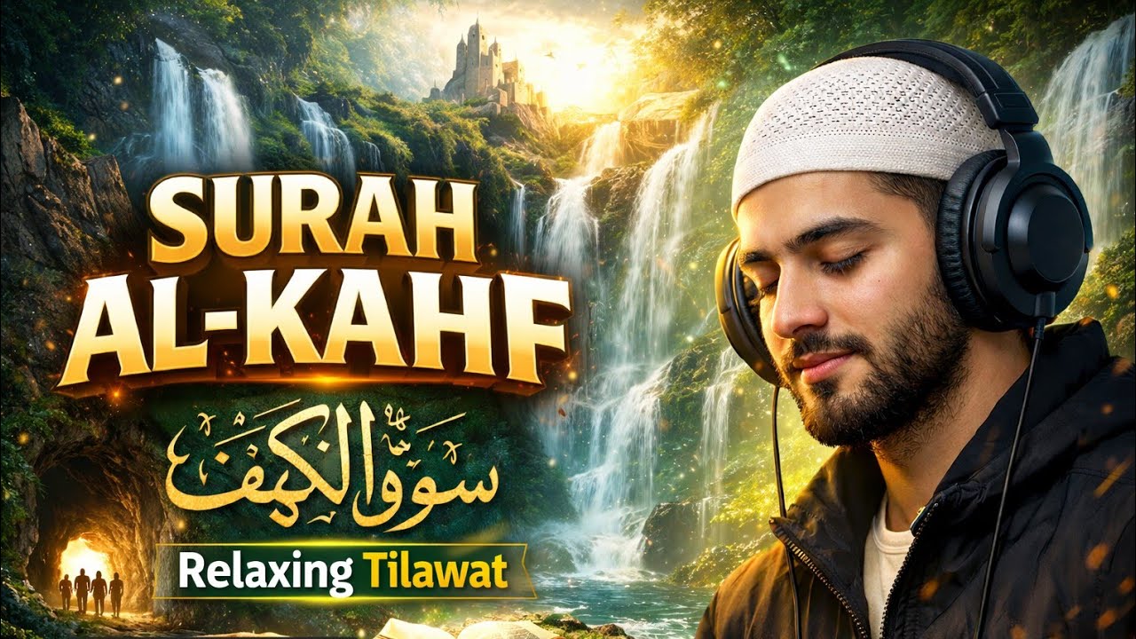 Quran Voice Hub is live Quran Tilawat Surah Al Kahf Relaxing  Tilawat complete surah Al kahf