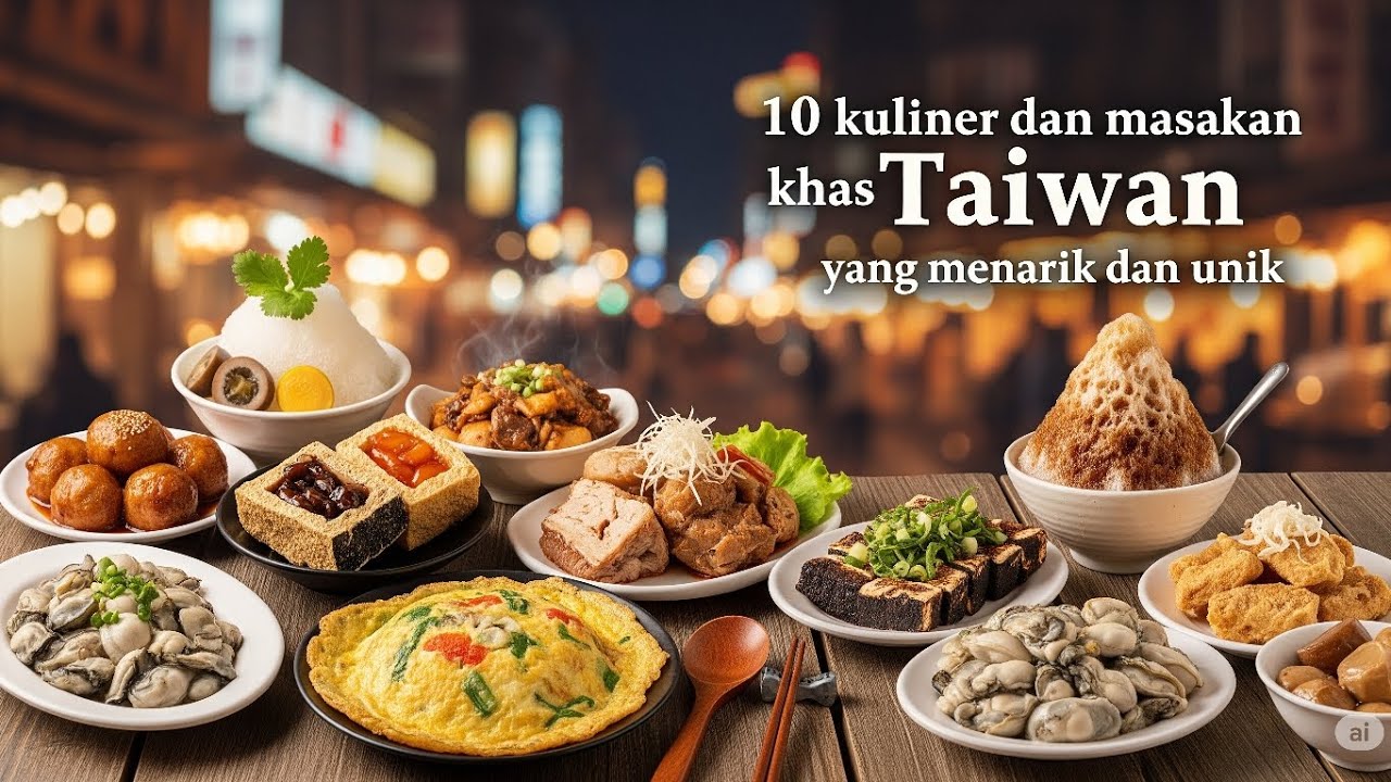 10 KULINER & MASAKAN KHAS TAIWAN YNG MENARIK & UNIK UNTUK DICOBA